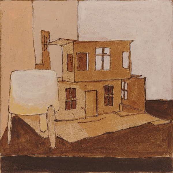 lieu 3 - 13x13 - tempera